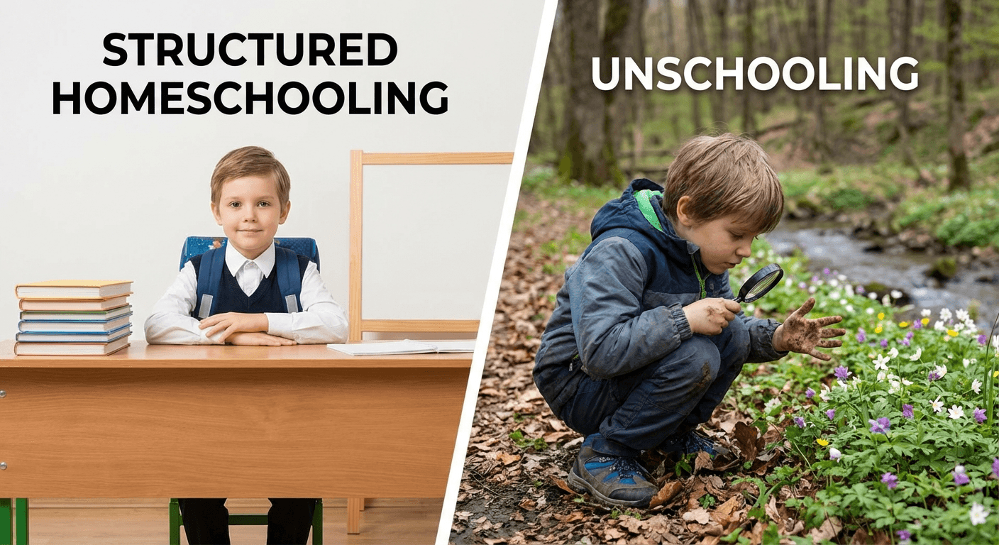 Unschooling vs Traditional Homeschooling: Key Differences